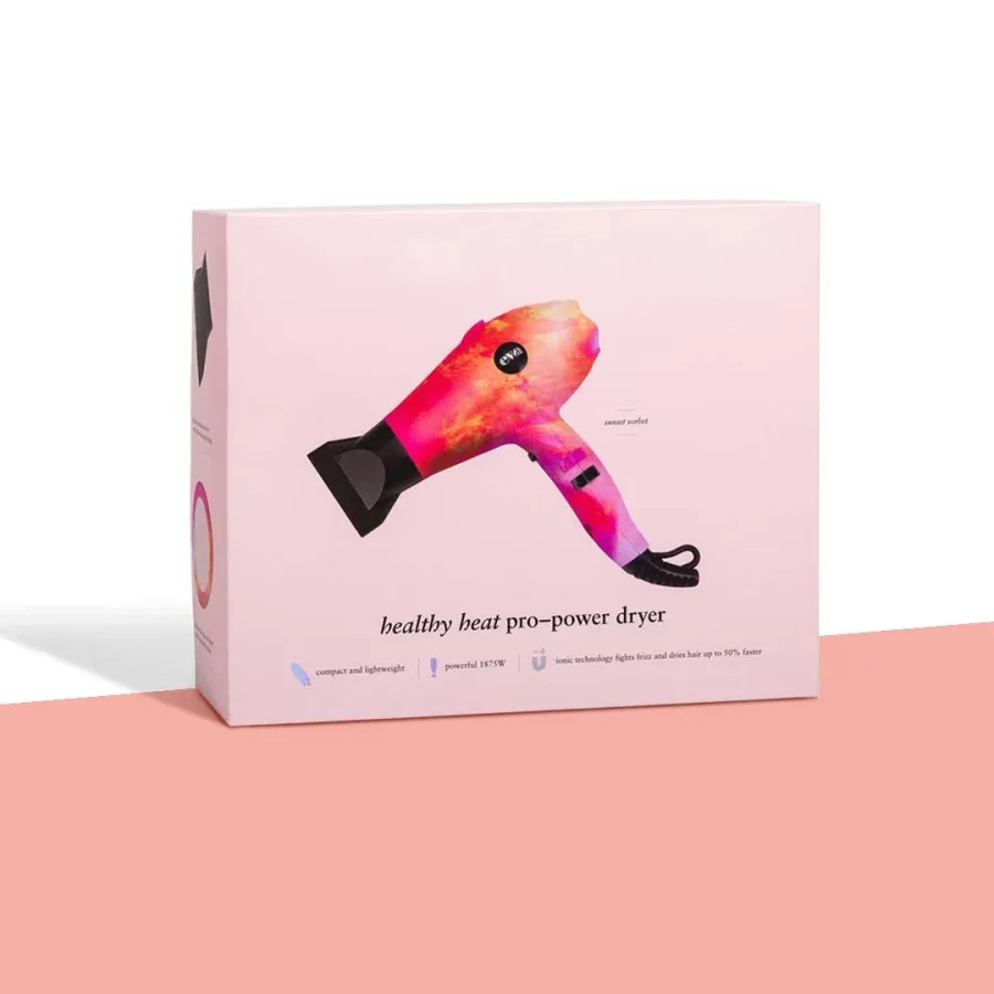Custom printed hair dryer boxes