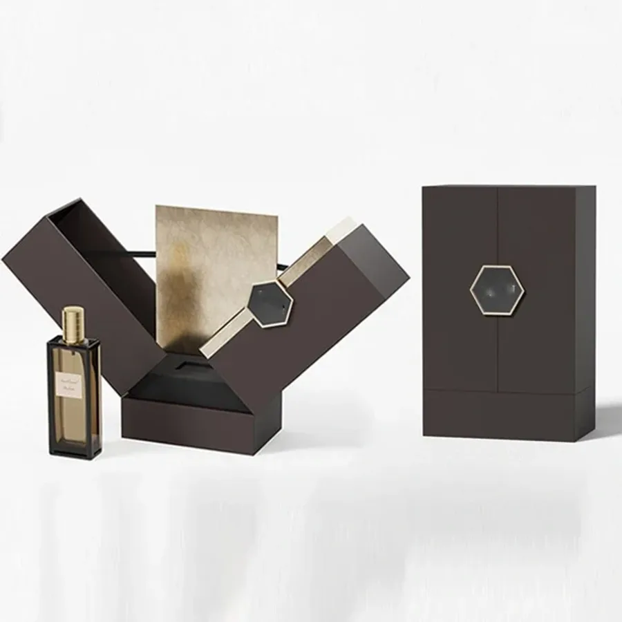 Custom printed hexagonal and shaped perfume boxes