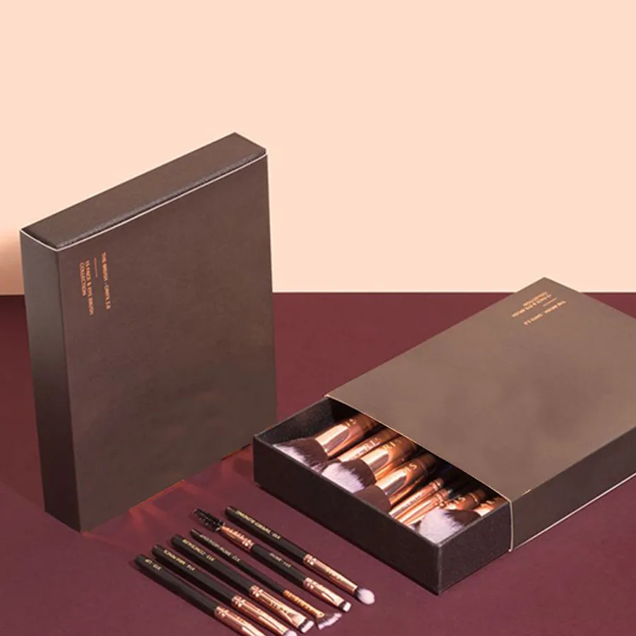 Custom printed makeup brush boxes
