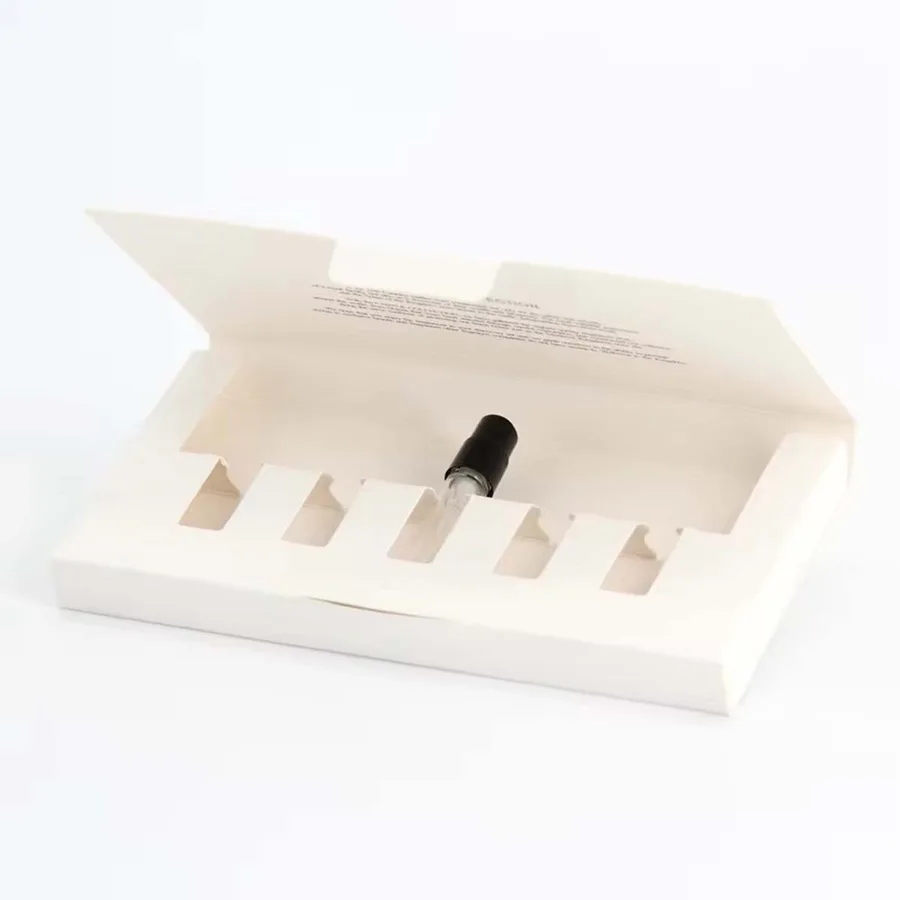 Custom printed perfume sample and discovery boxes