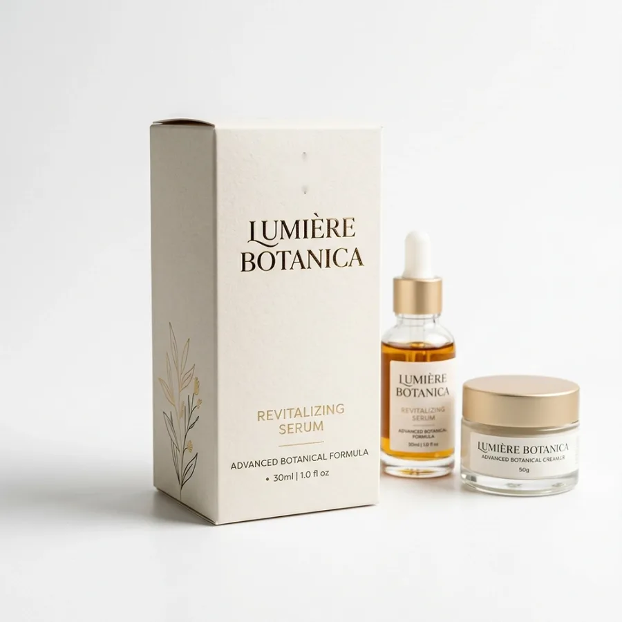 Custom printed serum boxes
